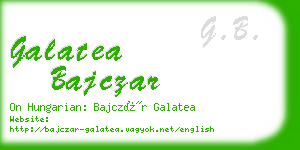 galatea bajczar business card